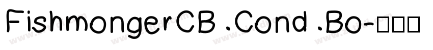 FishmongerCB Cond Bo字体转换